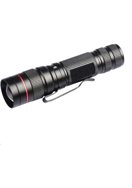 El Feneri Kamp Feneri Zoomlu Metal Mini LED Cep El Feneri