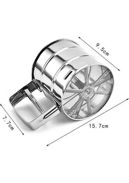 Paslanmaz Tetikli Metal Un Eleği 250 gr Kapasiteli modelleri