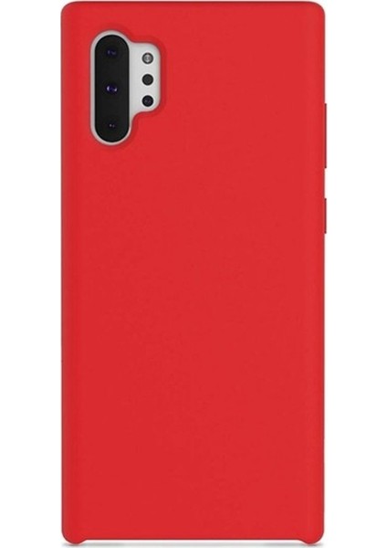 Note 10 Plus Kılıf Lansman Görünüm Silinebilir Silikon Kırmızı