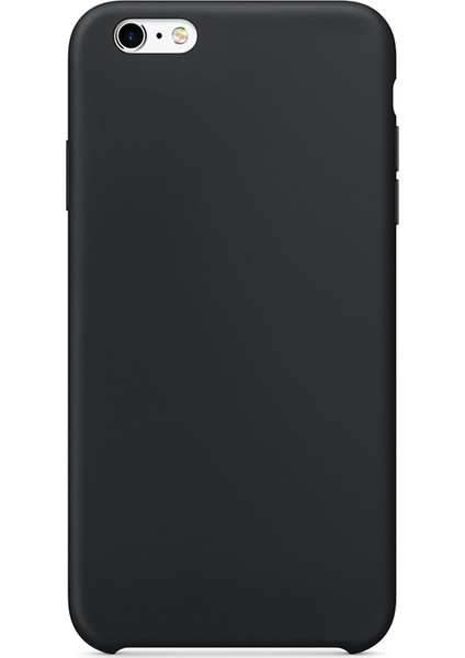 Apple iPhone 6S Kılıf Lansman Görünüm Silinebilir Silikon Siyah