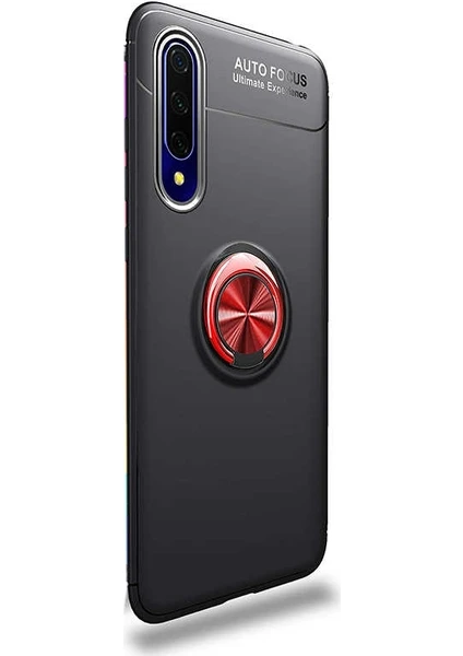 Case Street Huawei P Smart Pro 2019 Kılıf Ravel Silikon Yüzüklü Mıknatıslı Bordo