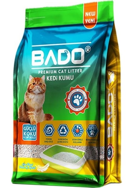 Premium Sabun Kokulu Kedi Kumu Kalın 5 lt