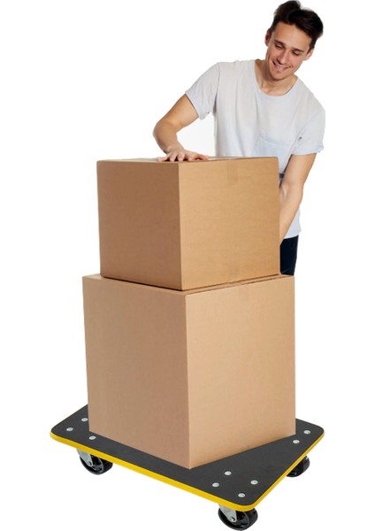 MS572 Dört Tekerli Yük ve Paket Taşıma Arabası 45 x 30 cm 200 kg indirimleri