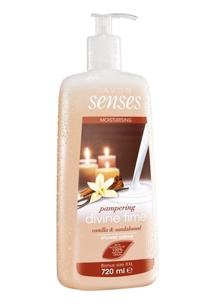 Senses Divine Time Vanilya ve Sandal Ağacı Kremsi Duş Jeli -720ml