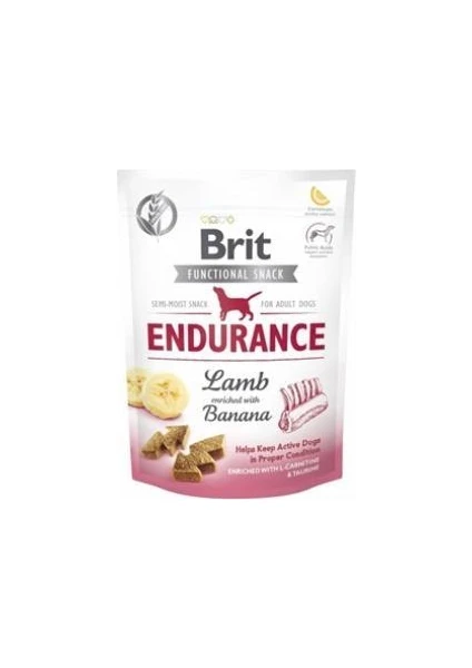 Brit Care Functional Snack Endurance Kuzu ve Muzlu Köpek Ödül Maması 150 gr