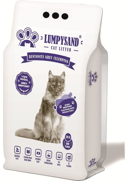 Cat Litter Kokusuz Kedi Kumu İnce Taneli 20 lt