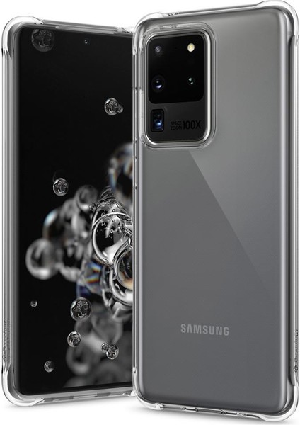 Caseology by Spigen Samsung Galaxy S20 Ultra Kılıf Solid Flex Crystal Clear - ACS00743