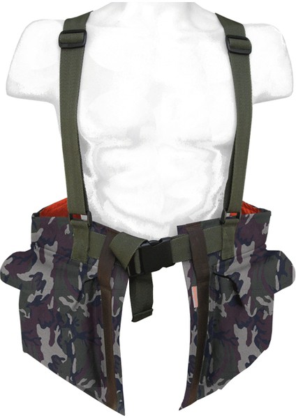 24 Kolon Askılı Yeşil Kamuf. - Av Yeleği-0209