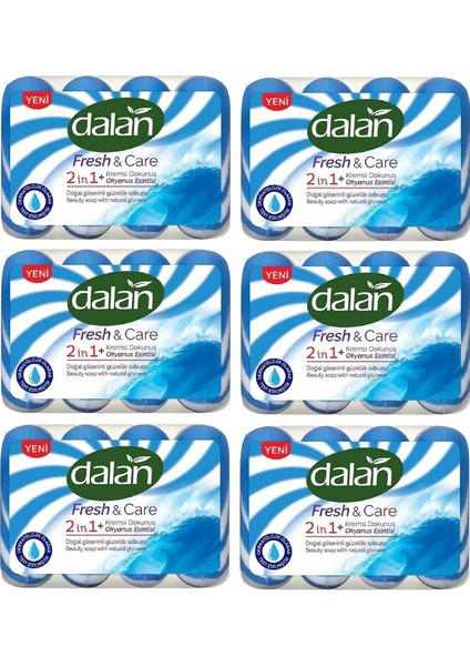 Fresh&care 2 In 1 Kremsi Dokunuş Okyanus Esintisi Güzellik Sabunu 6 Paket