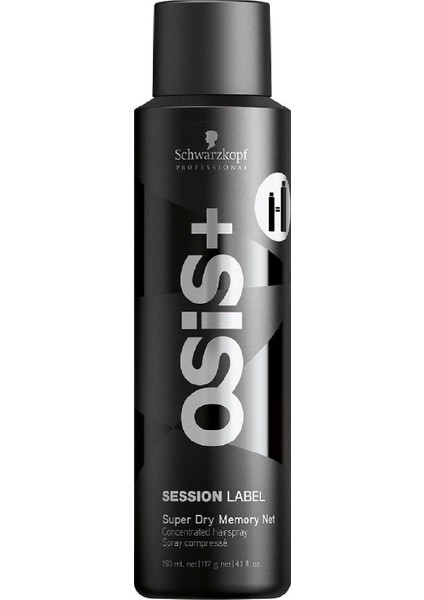 Schwarzkopf Osis+ Session Label Süper Kuru Saç Sprey 150 ml