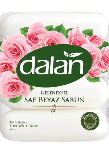 Geleneksel Saf Beyaz Sabun Gül