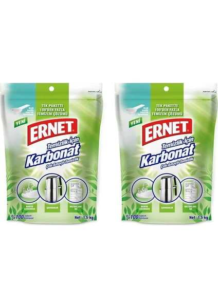 Temizlik İçin Karbonat 1,5 kg 2'li