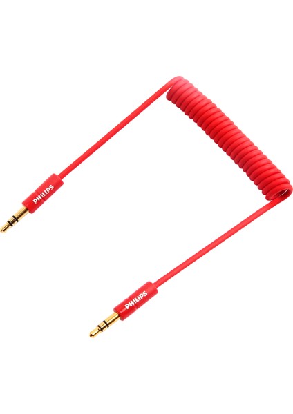 SWR2102/93 3.5 mm Jack Spiral Aux Ses Kablosu - 1 mt