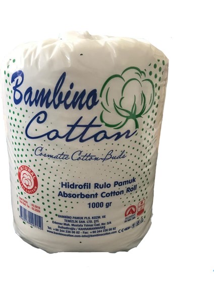 BAMBİNO Coton Hidrofil Pamuk 1KG