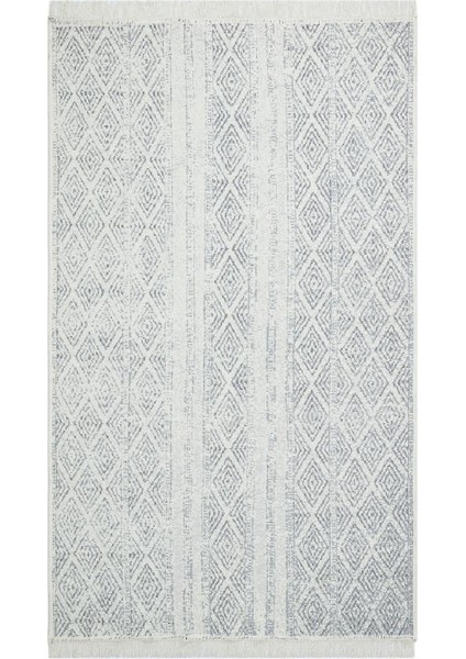 Arya Ar 01 Grey Gri Yıkanabilir Pamuk Çift Taraflı Kilim 120 x 180 cm