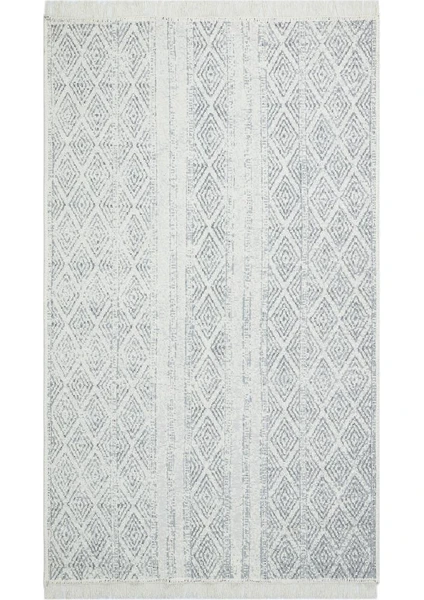 Eko Halı Arya Ar 01 Grey Gri Yıkanabilir Pamuk Çift Taraflı Kilim 120 x 180 cm