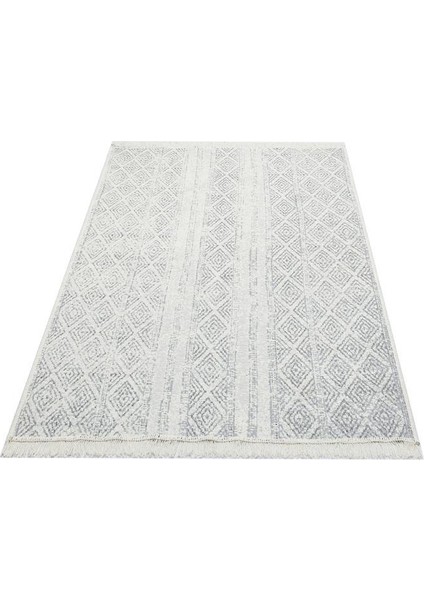 Arya Ar 01 Grey Gri Yıkanabilir Pamuk Çift Taraflı Kilim 120 x 180 cm