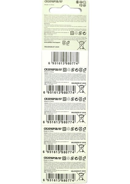 CR2016 3 Volt Lithium Pil 5'li fırsatları