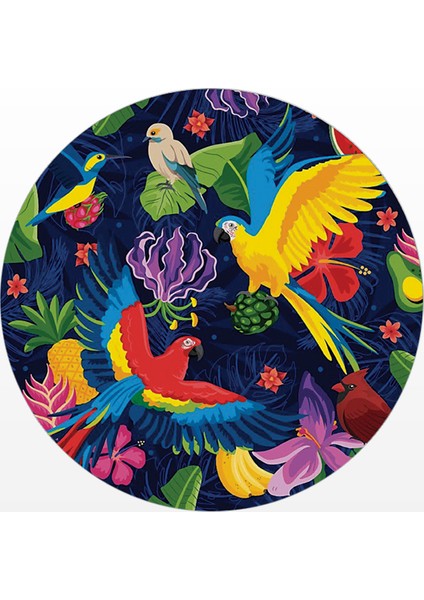 Papağan Desenli Mouse Pad