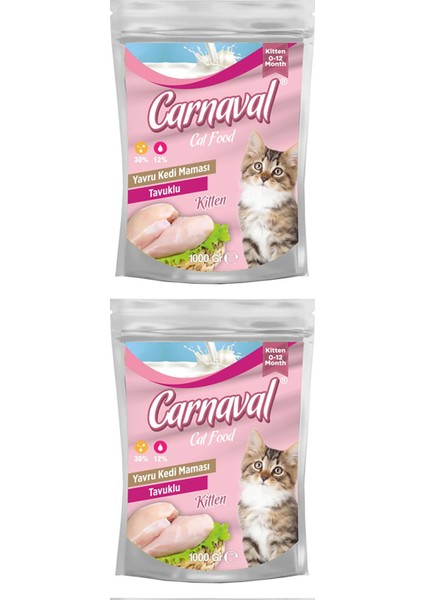 Yavru Kedi Maması 1 kg x 2 Adet