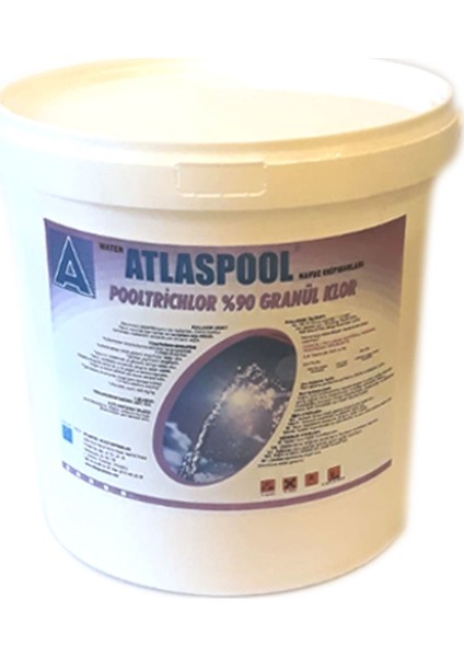 Atlaspool %90 Granül Havuz Suyu Kloru 25 kg