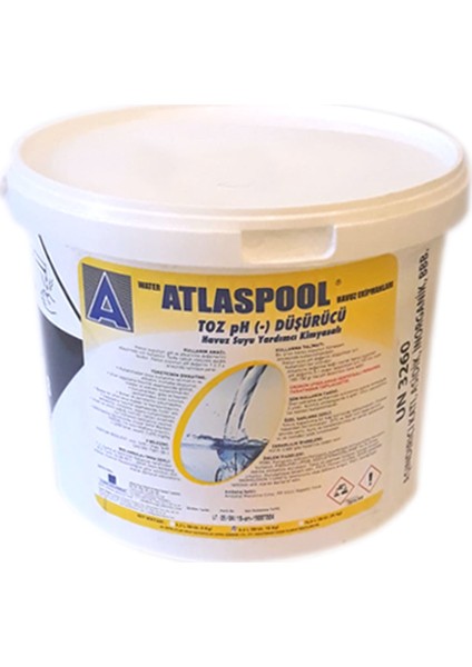 Atlaspool Havuz Suyu Granül Ph Düşürücü 25 kg