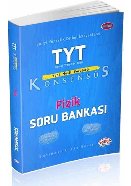 Editör Yayınları TYT Fizik Konsensüs Soru Bankası