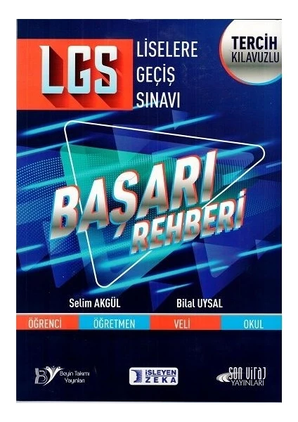 İşleyen Zeka Yayınları 8. Sınıf LGS Başarı Rehberi Tercih Kılavuzlu - Bilal Uysal