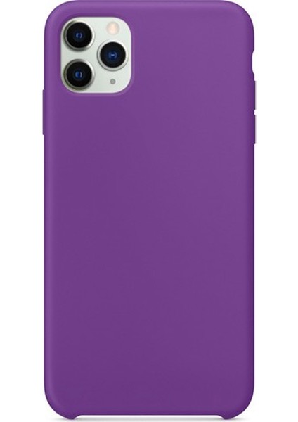Apple iPhone 11 Pro Kılıf Lansman Görünüm Silinebilir Silikon Mor