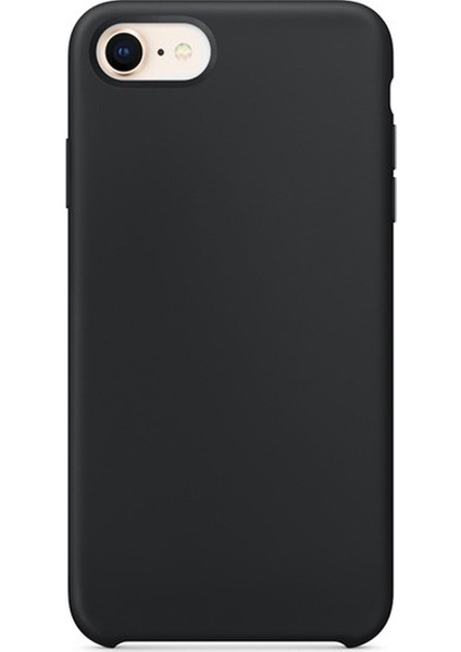 Apple iPhone 8 Kılıf Lansman Görünüm Silinebilir Silikon Siyah