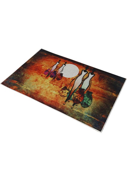 Özel Tasarım Dekoratif Kaymaz Taban Yıkanabilir Trend Halı 80 x 120 cm indirimleri