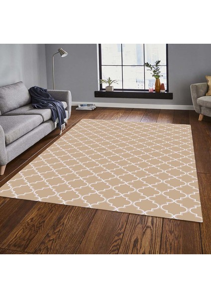 Özel Tasarım Dekoratif Kaymaz Taban Yıkanabilir Trend Halı 80 x 120 cm