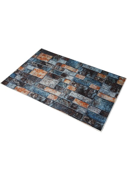 Özel Tasarım Dekoratif Kaymaz Taban Yıkanabilir Trend Halı 80 x 120 cm indirimleri