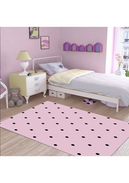Özel Tasarım Dekoratif Kaymaz Taban Yıkanabilir Trend Halı 80 x 120 cm