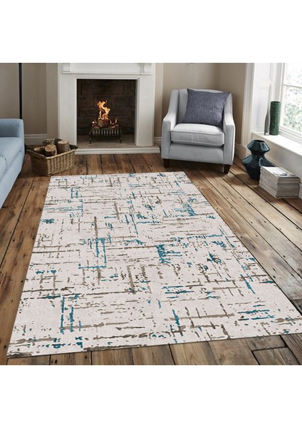 Özel Tasarım Dekoratif Kaymaz Taban Yıkanabilir Trend Halı 160 x 230 cm