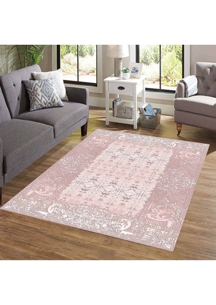 Özel Tasarım Dekoratif Kaymaz Taban Yıkanabilir Trend Halı 80 x 120 cm