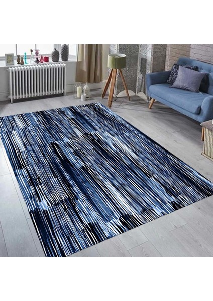 Özel Tasarım Dekoratif Kaymaz Taban Yıkanabilir Trend Halı 160 x 230 cm