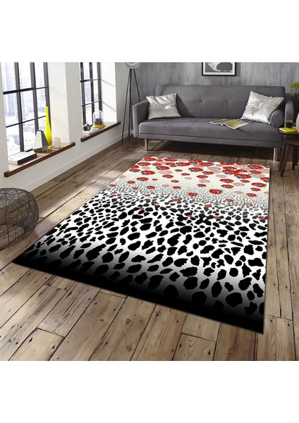 Özel Tasarım Dekoratif Kaymaz Taban Yıkanabilir Trend Halı 80 x 120 cm