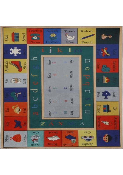 Özel Tasarım Dekoratif Kaymaz Taban Yıkanabilir Trend Halı 80 x 120 cm fırsatları
