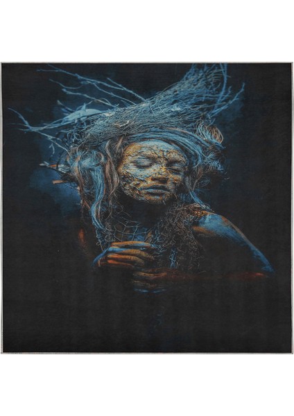 Özel Tasarım Dekoratif Kaymaz Taban Yıkanabilir Trend Halı 80 x 120 cm fırsatları