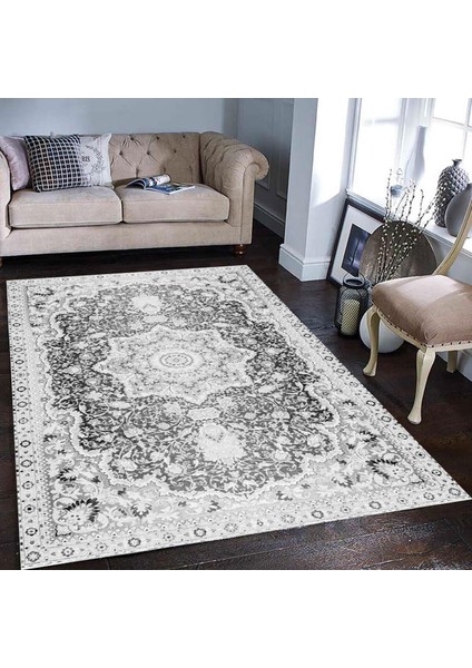 Özel Tasarım Dekoratif Kaymaz Taban Yıkanabilir Trend Halı 80 x 120 cm