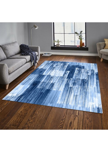 Dekoratif Özel Tasarım Kaymaz Taban Yıkanabilir Halı 80 x 50 cm