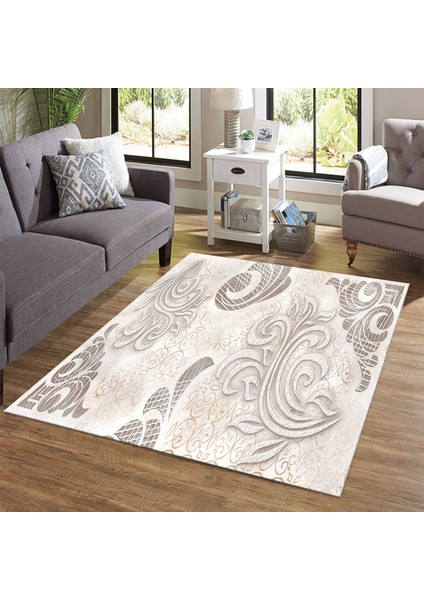 Dekoratif Özel Tasarım Kaymaz Taban Yıkanabilir Halı 80 x 150 cm