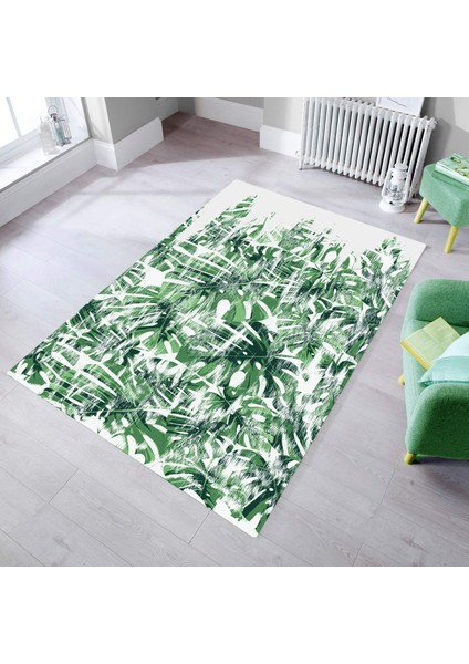 Dekoratif Özel Tasarım Kaymaz Taban Yıkanabilir Halı 80 x 150 cm