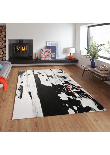 Dekoratif Özel Tasarım Kaymaz Taban Yıkanabilir Halı 80 x 120 cm
