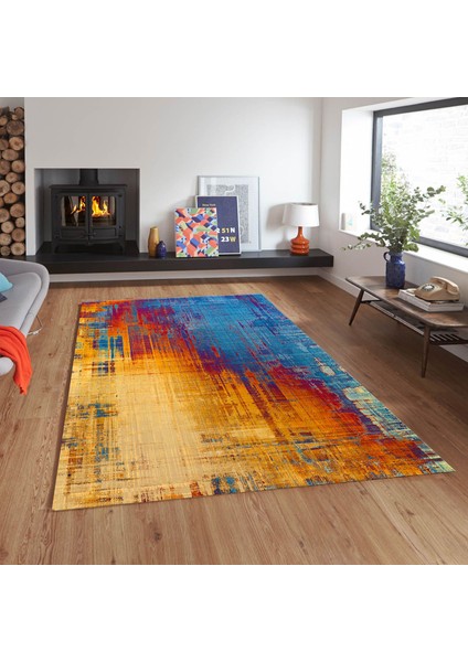 Dekoratif Özel Tasarım Kaymaz Taban Yıkanabilir Halı 180 x 280 cm