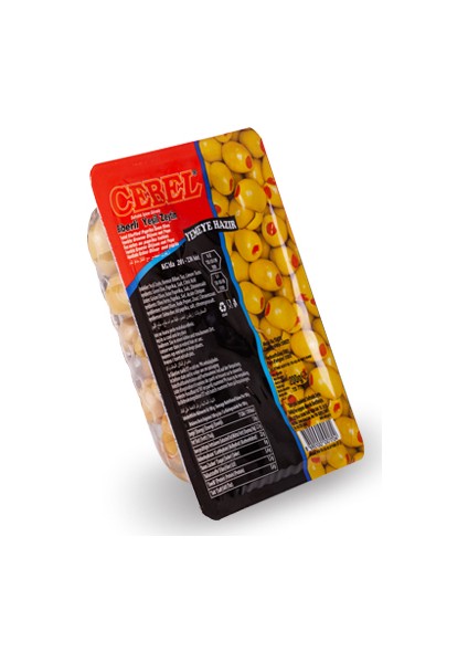 Yeşil Zeytin Biberli 200 gr Vakum