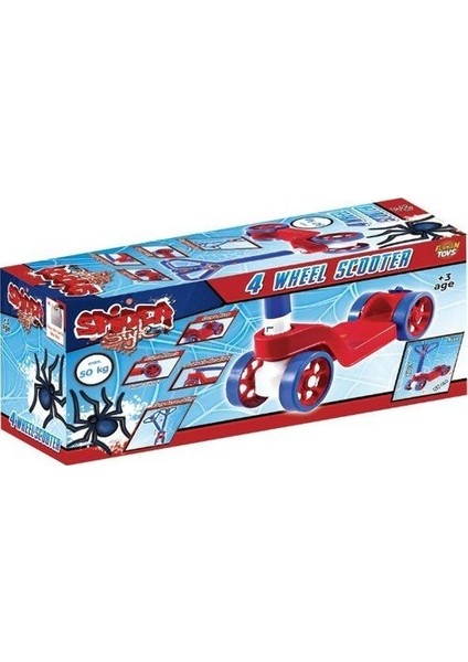Spider 4 Tekerlekli Çocuk Scooter Katlanır Direksiyon fiyatları