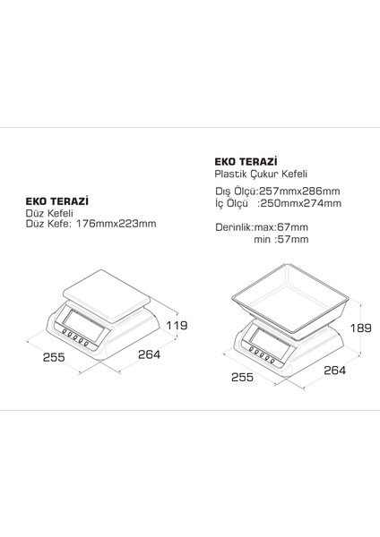 Eko - LCD Tartım Terazisi 20 kg - 2 gr