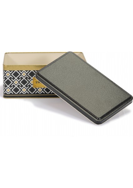 Sultan Desenli Dikdörtgen Çok Amaçlı Metal Erzak Saklama Kabı 3.6 lt - Siyah fırsatları